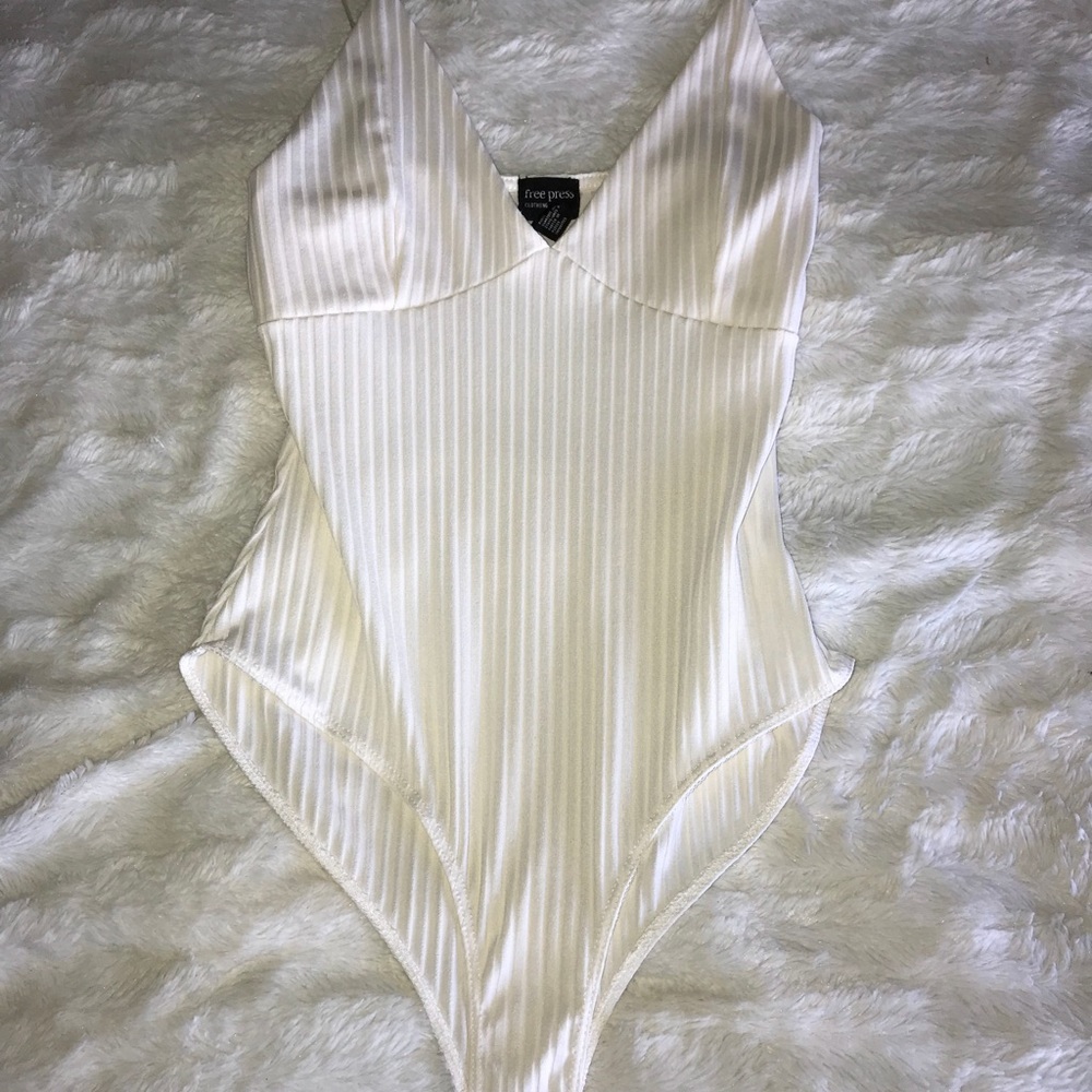 Ivory Free People Bodysuit